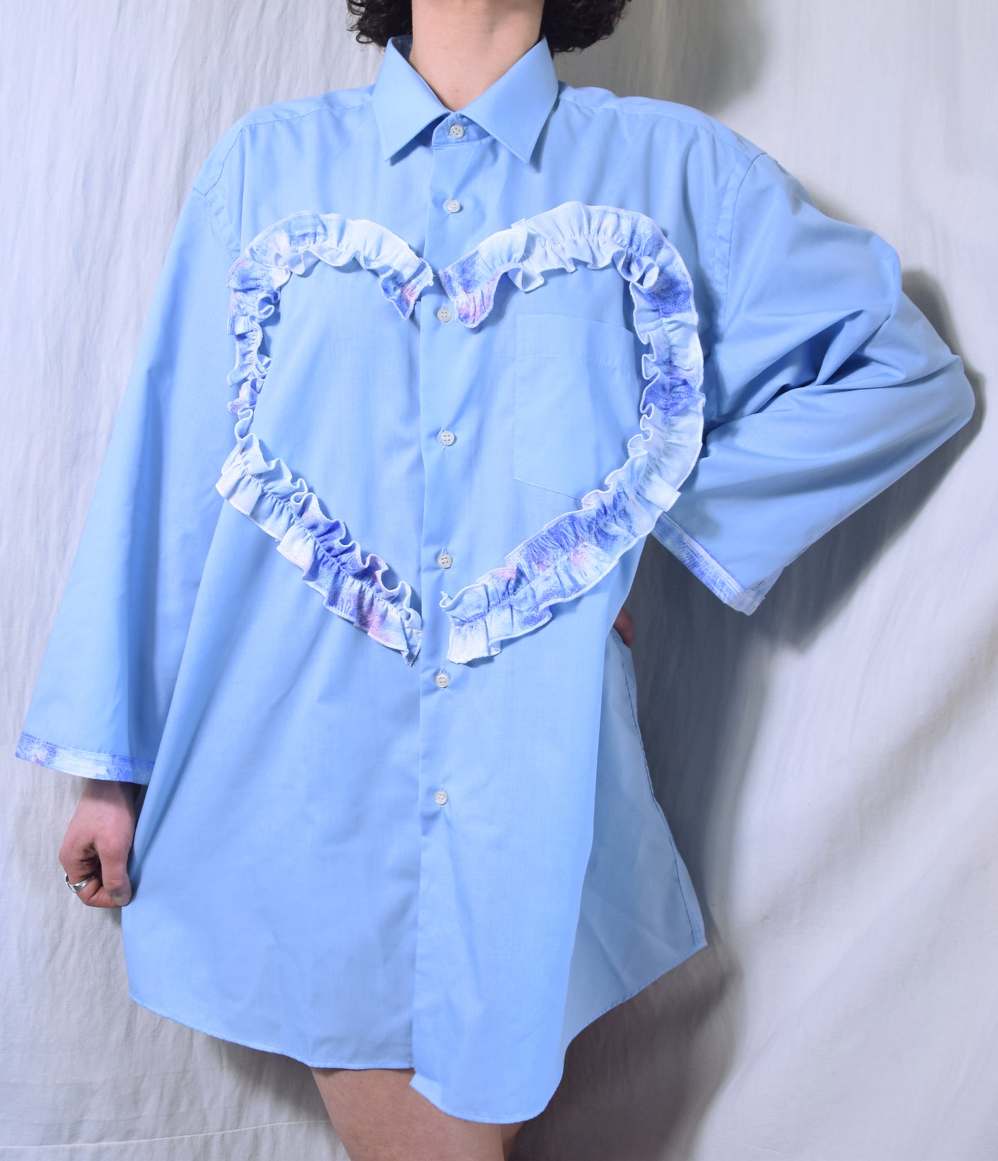 The Habi shirt/dress in blue