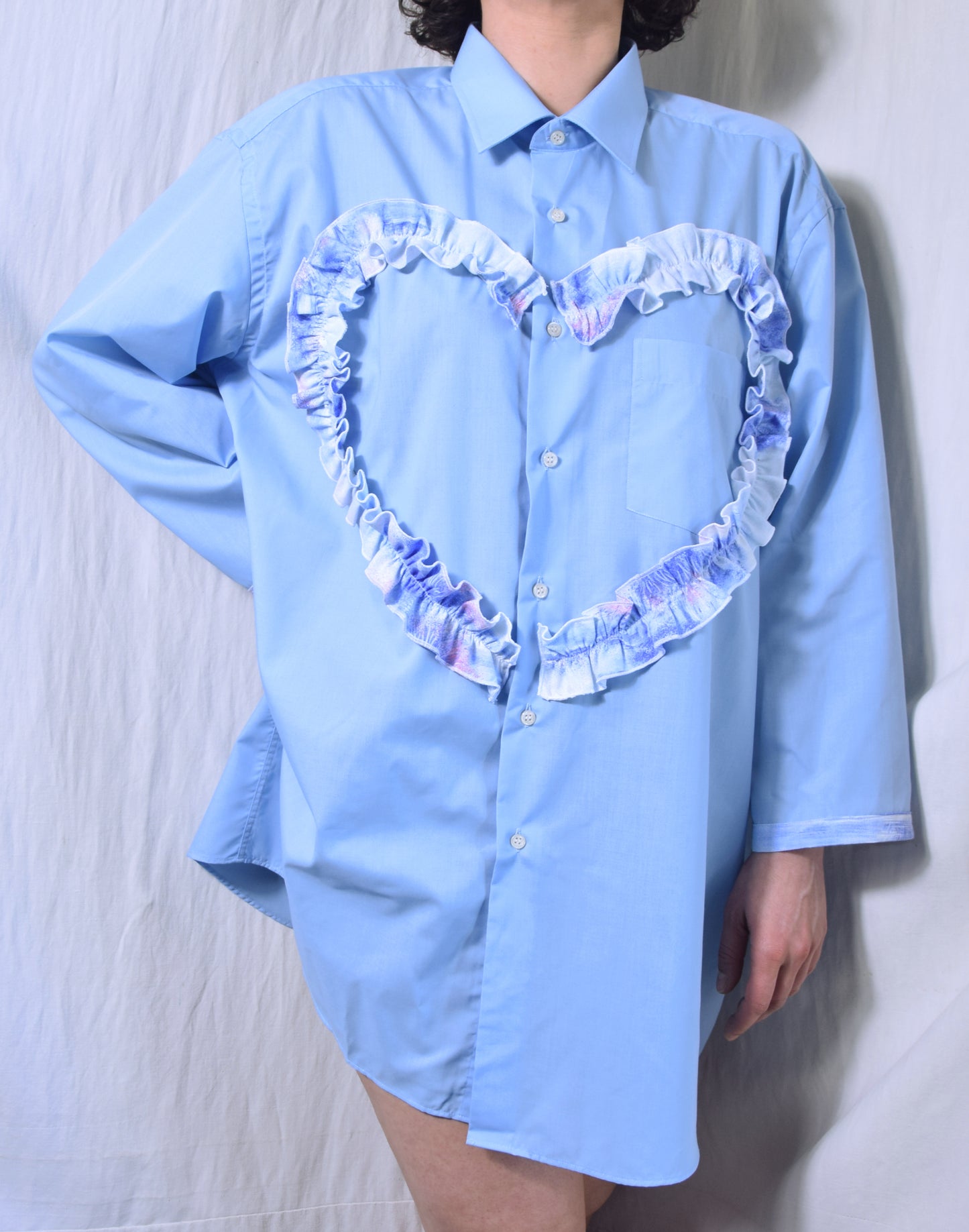 The Habi shirt/dress in blue