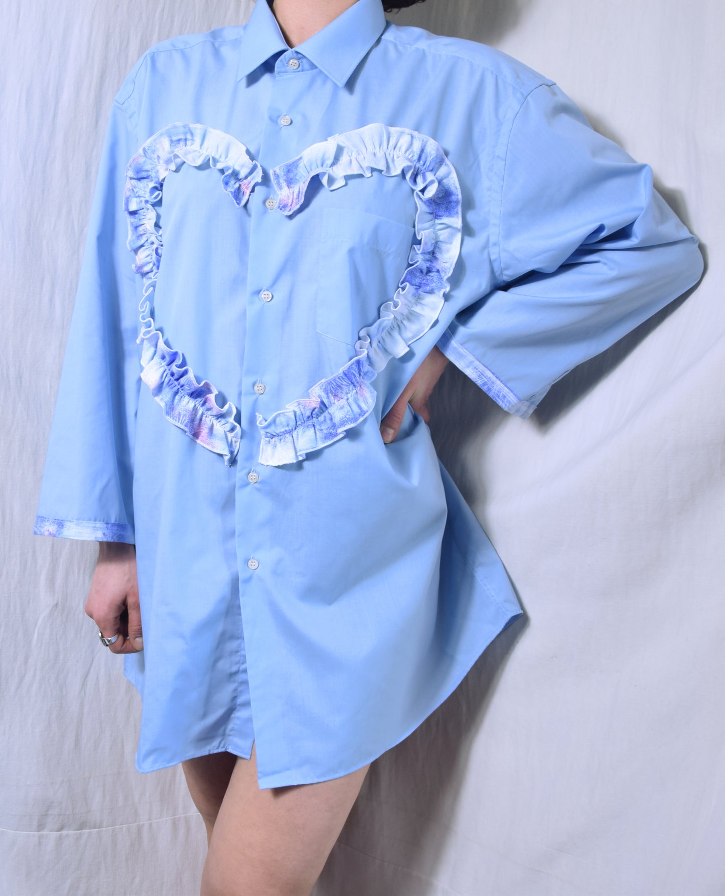 The Habi shirt/dress in blue