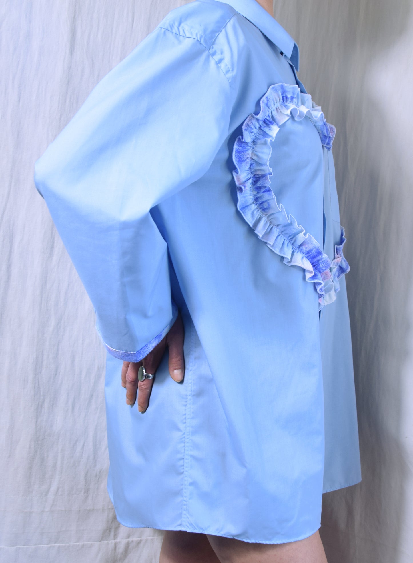 The Habi shirt/dress in blue