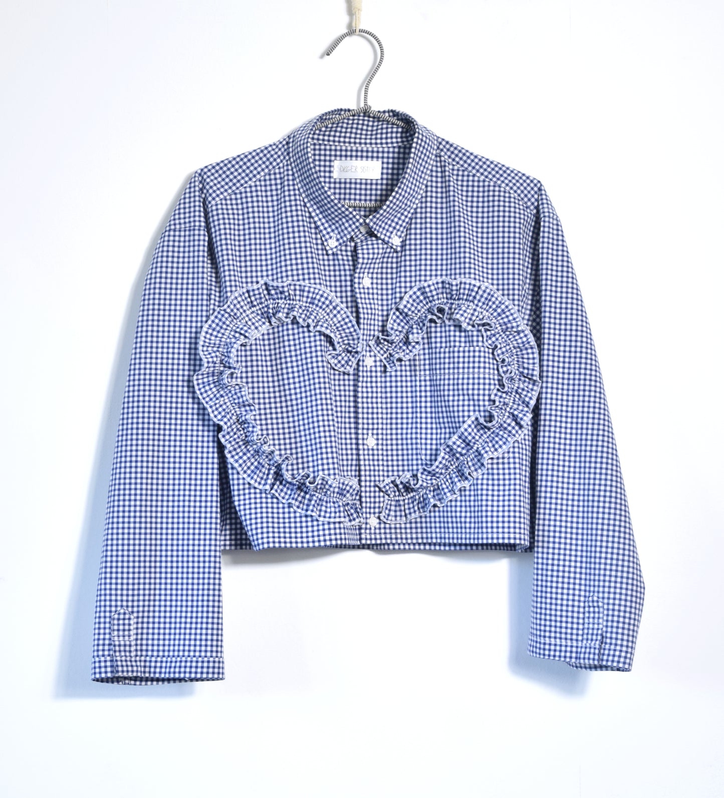 The Habi shirt in blue and white