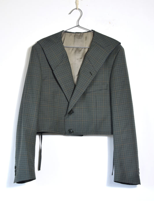 The Dani jacket in checkered green